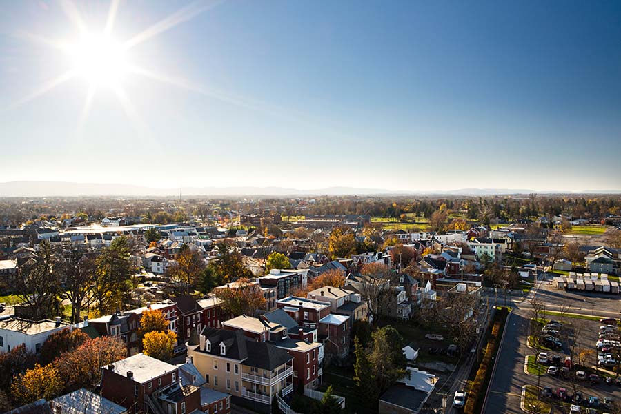aerial view of maryland where people may find high quality autism therapy