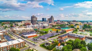 aerial view of north carolina where you may find autism therapy